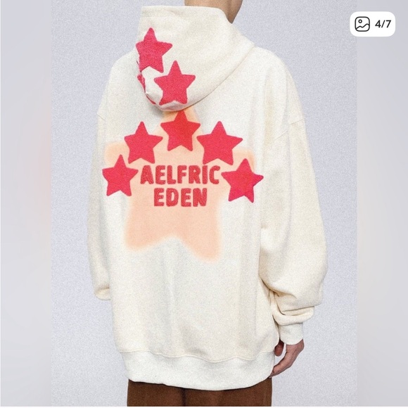 Aelfric Eden Vintage Embroidered Star Hoodie - Picture 2 of 7